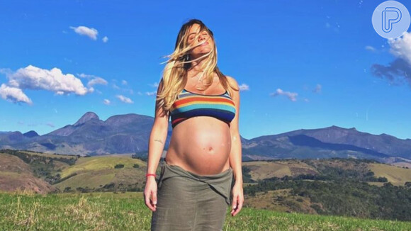 Giovanna Ewbank, na reta final da gravidez, relata chutes de Zyan e cólicas. Veja vídeo postado pela apresentadora nesta quarta-feira, dia 08 de julho de 2020