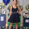 Andressa Suita escolheu vestido Dolce & Gabbana para festa de Samuel