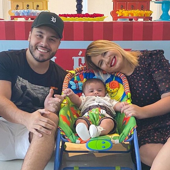 Marília Mendonça e Murilo Huff são pais do pequeno Léo