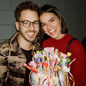 Bruna Marquezine comemorou seus 24 anos em show de Sandy e Júnior, em 2019