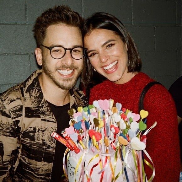 Bruna Marquezine comemorou seus 24 anos em show de Sandy e Júnior, em 2019