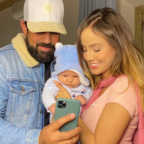 Filho de Sorocaba e Biah Rodrigues encantou seguidores em mesversário de 3 meses