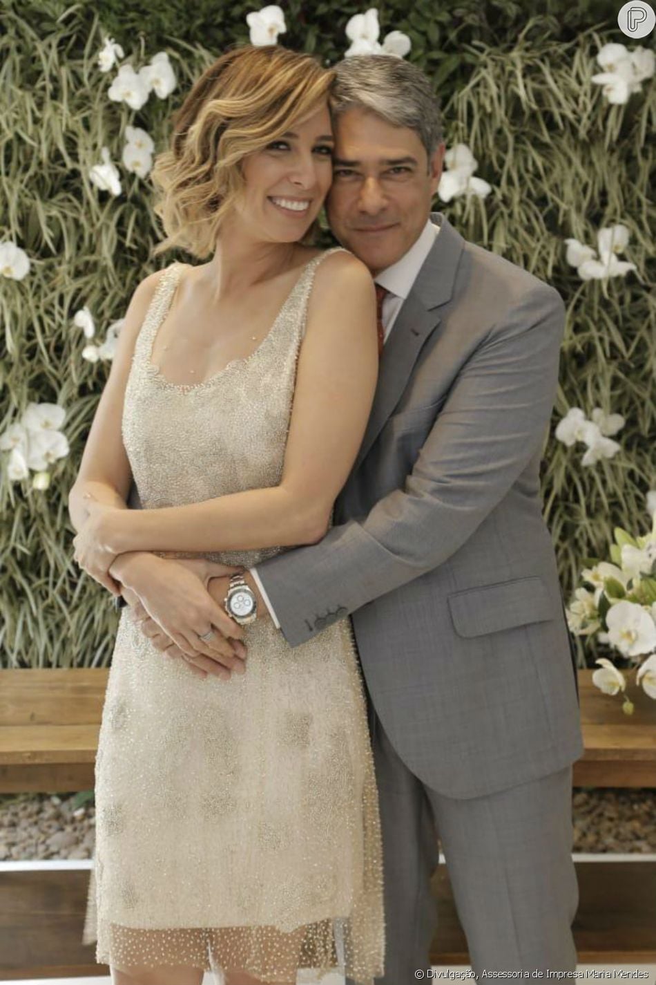 William Bonner e Natasha Dantas fizeram duas cerimônias de casamento em ...