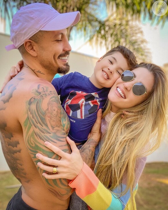 Fernando Medeiros e Aline Gotschalg são pais de Lucca, de 4 anos