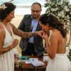 Cris Rozeira e a mulher, Ana Paula Garcia, se casaram em agosto deste ano