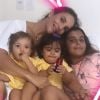 Ivete Sangalo é mãe de Marcelo, de 11 anos, e das gêmeas Marina e Helena, de 2 anos