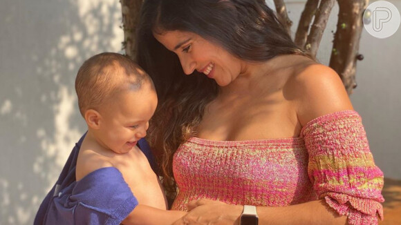 Grávida de 6 meses, Camilla Camargo nota filha mexer em barriga: 'Conseguiram ver?'