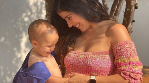 Grávida de 6 meses, Camilla Camargo nota filha mexer em barriga: 'Conseguiram ver?'