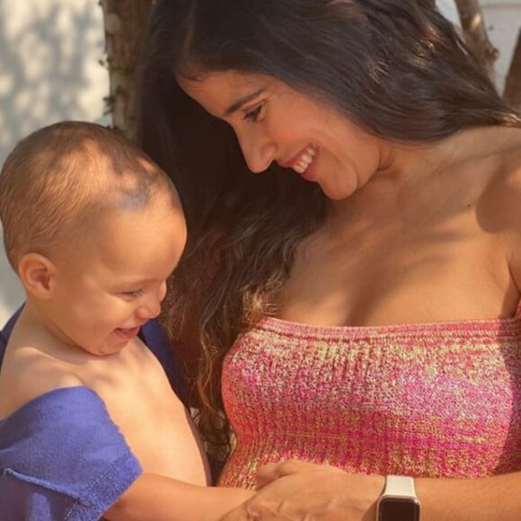 Grávida de 6 meses, Camilla Camargo nota filha mexer em barriga: 'Conseguiram ver?'