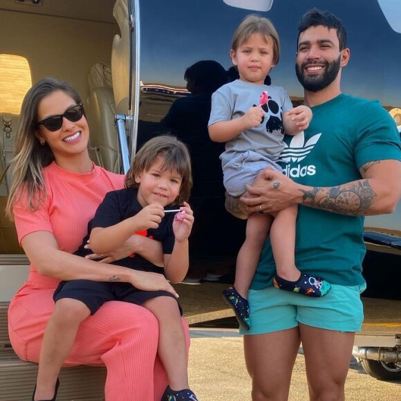 Gusttavo Lima parará R$ 56 mil de pensão para Andressa Suíta e os filhos, Gabriel e Samuel, após pedido de separação