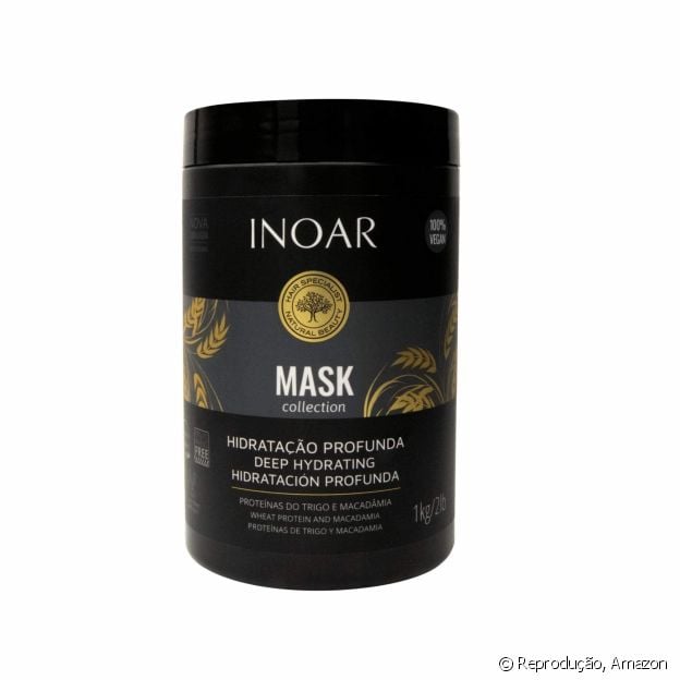 Mask Desmaia-Cabelo, de INOAR, na versão 1kg disponível na Amazon