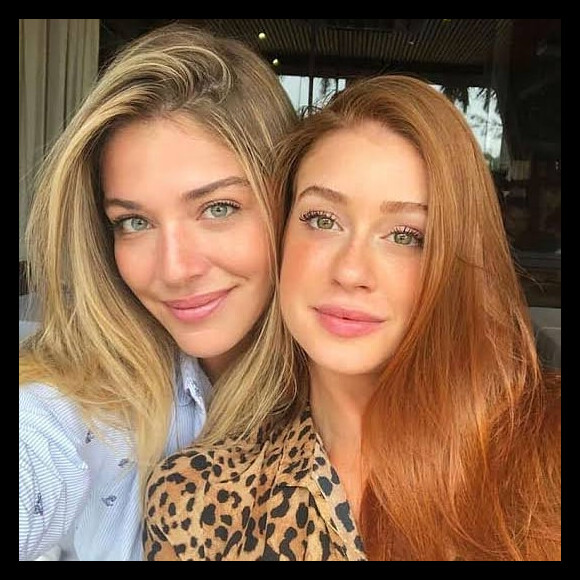Luma Costa elogiou cabelo cacheado de Marina Ruy Barbosa em fotos