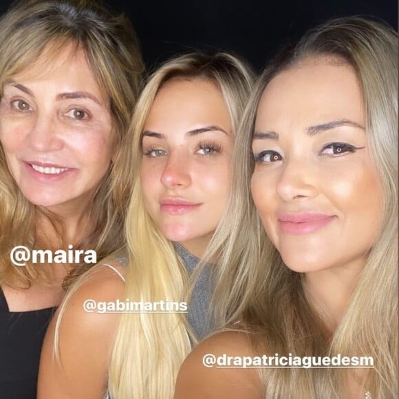 Mãe de Gabi Martins fez harmonização facial junto da filha e genro, Tierry