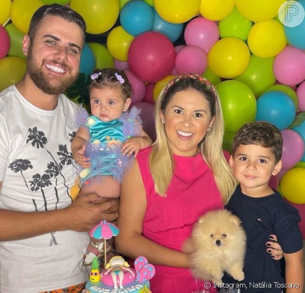 Filha de Zé Neto e Natália Toscano completou 8 meses de vida