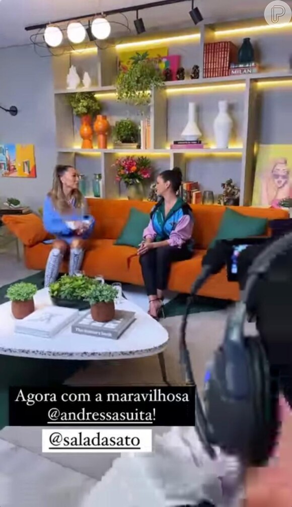 Sabrina Sato entrevista Andressa Suita em talk show