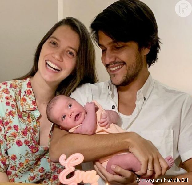 Nathalia Dill comemora mesversário da filha, Eva