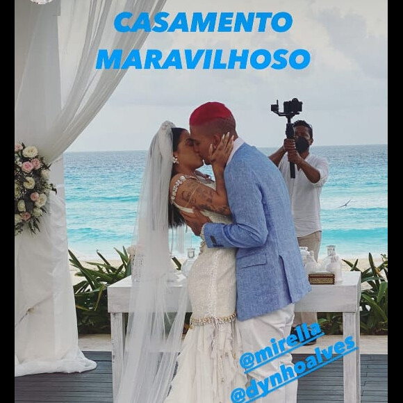 Mirella e Dynho Alves se casam em cerimônia de R$ 161 mil em hotel de Cancún