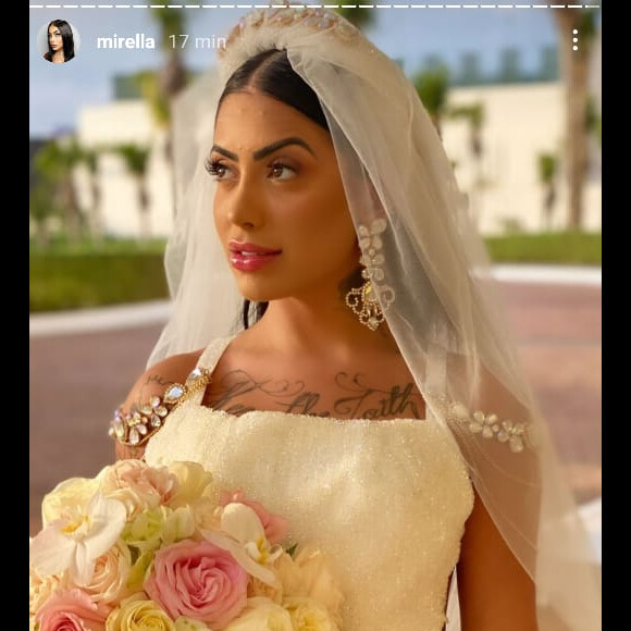 Mirella usa vestido de R$ 54 mil em casamento com Dynho Alves