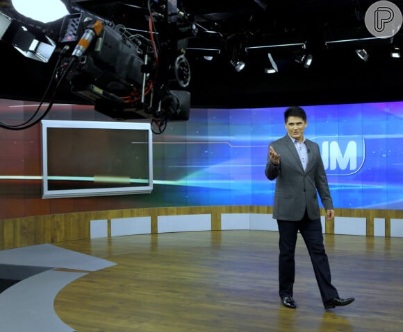 Cesar Filho comandou no SBT o telejornal 'Notícias da Manhã'