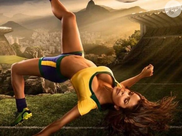 Bianka Fernandes em 2014 estrelou calendário da Copa do Mundo