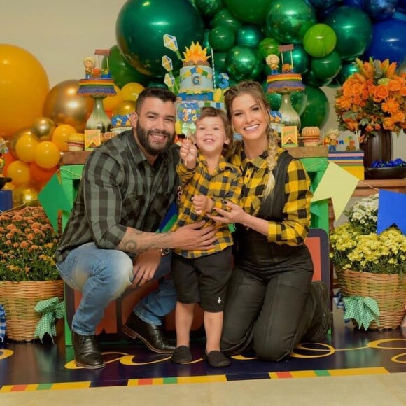 Andressa Suita e Gusttavo Lima são pais de Gabriel (na foto) e Samuel