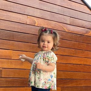 Filha mais velha de Thaeme, Liz tem 2 anos de vida