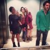 Flávia Alessandra, Giulia Costa, Ingrid Guimarães e Ricardo Tozzi se divertem em Miami, nos Estados Unidos