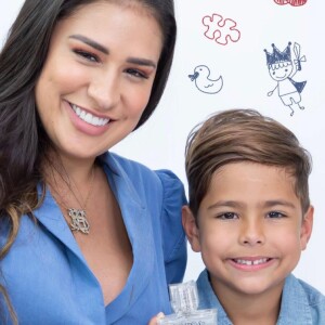 Simone parabeniza filho mais velho com Kaká Diniz, Henry, em aniversário de 7 anos: 'Te amo absurdamente'