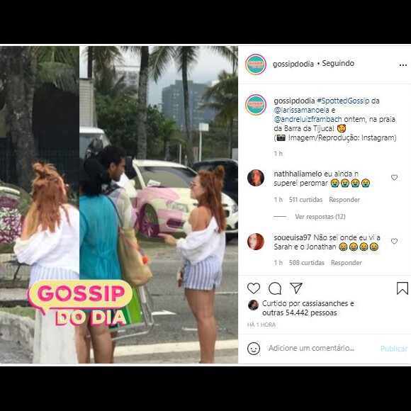 Larissa Manoela e André Luiz Frambach são vistos juntos no Rio após rumor de namoro