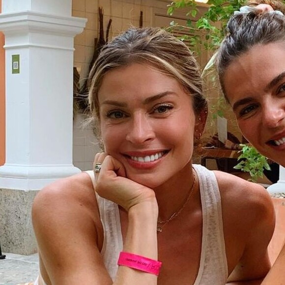 Grazi Massafera, mãe de Sofia e ex-mulher de Cauã, também tem uma boa relação com a apresentadora