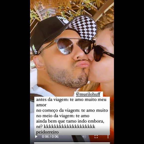 Marília Mendonça entrega defeito de Murilo Huff no fim da viagem: 'Peidorreiro'
