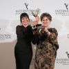 Thelma Guedes e Duca Rachid recebem Emmy Internacional de Melhor Novela por 'Joia Rara', em 24 de novembro de 2014