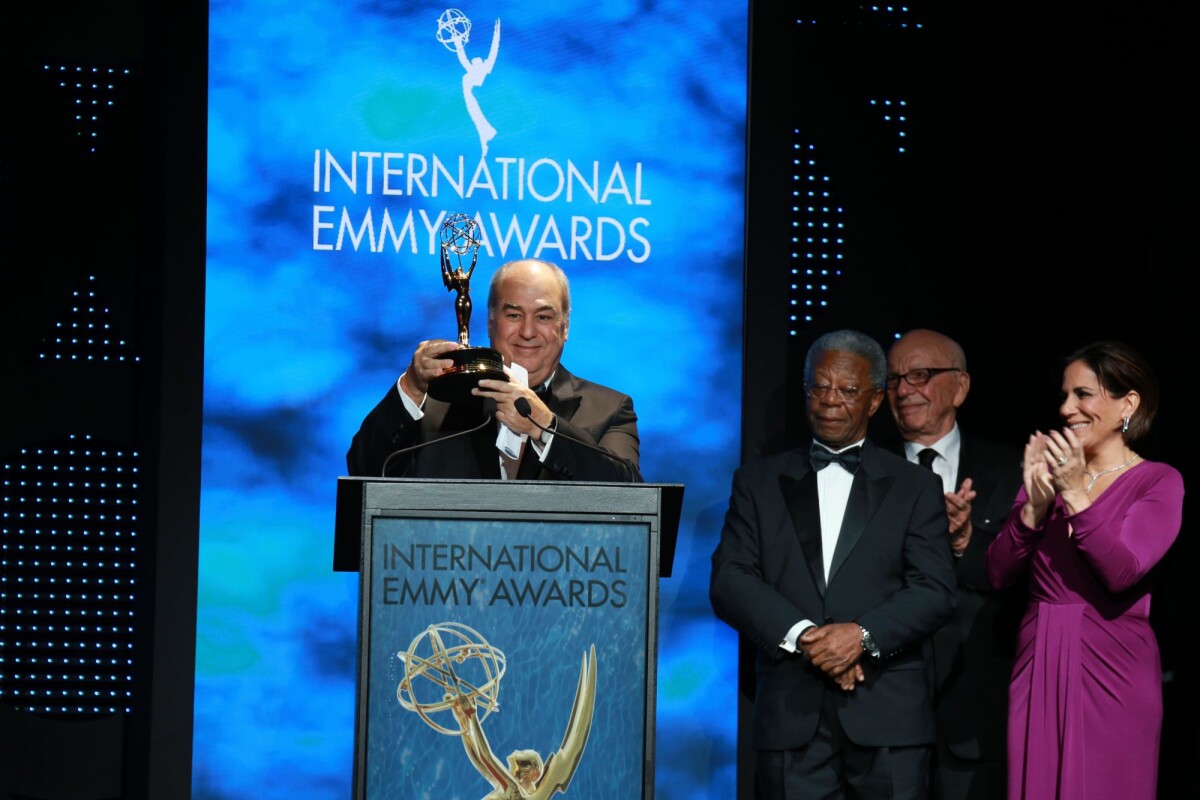 Foto: Roberto Irineu Marinho é homenageado no Emmy Internacional