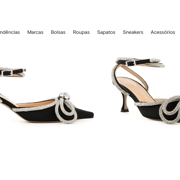 Sapato usado por Marília Mendonça é da grife Mach & Mach e está disponível pelo valor de R$ 13.756 no site da multimarcas Farfecth