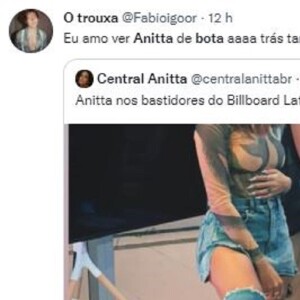 Bota overknee de Anitta comove fãs nas redes sociais