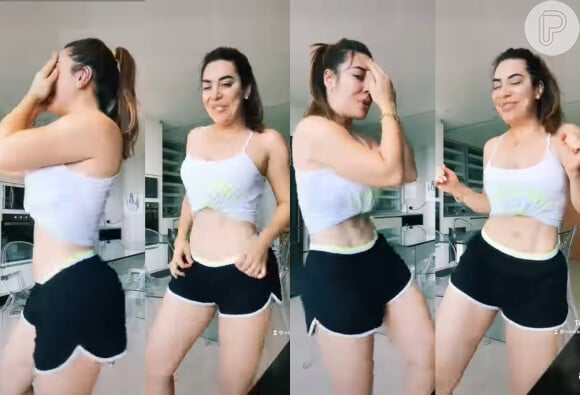 Cintura fina de Naiara Azevedo roubou a cena em vídeo de dança postado pela cantora