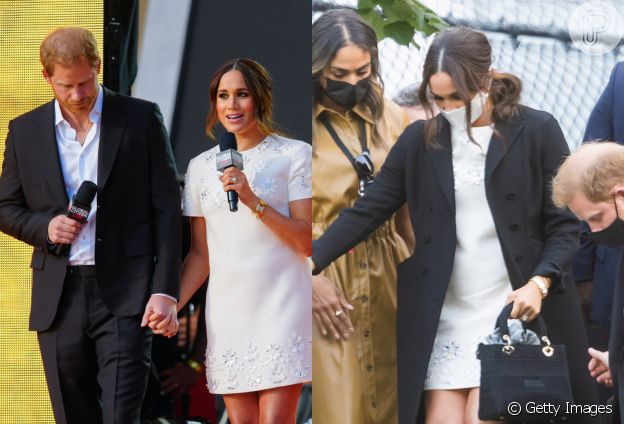 Vestido Valentino é destaque em look de Meghan Markle em viagem a Nova York