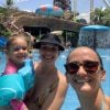 Jogadora de volêi Fabi Alvim levou a filha e a mulher para aproveitar parque aquático no nordeste após Olimpíadas de Tóquio