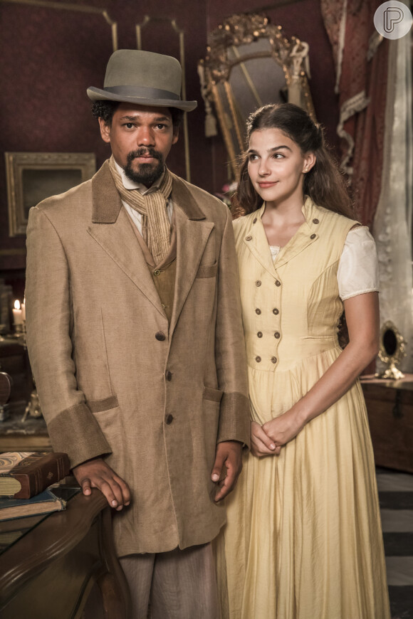 Na novela 'Nos Tempos do Imperador', Pilar (Gabriela Medvedovski) é levada para um hospital