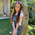  Lara Fanganiello, de 11 anos, foi a Lara da novela 'Carinha de Anjo' 