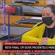  A enfermeira Mayra Pires Lima depôs durante a  CPI da Covid