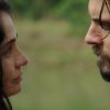 Novela 'Gênesis': Bila (Patricia França) lembra ter se deitado com Rúben (Felipe Cunha). 'ocê nunca vai me perdoar, vai, Jacó (Petronio Gontijo)?'