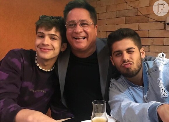 Zé Felipe, de 23 anos, e João Guilherme, de 19, são filhos do cantor Leonardo