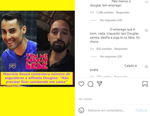 Maurício Souza alfinetou Douglas Souza em vídeo no Instagram