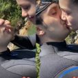 Luan Santana troca beijos com nova namorada, Izabela Cunha, e momento é registrado