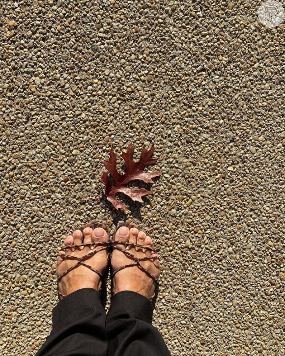 Irmã de Ivete Sangalo levou internautas a acreditarem que as duas estão nos Estados Unidos ao publicar fotos dos pés com uma típica folha de outono, estação atual na América do Norte