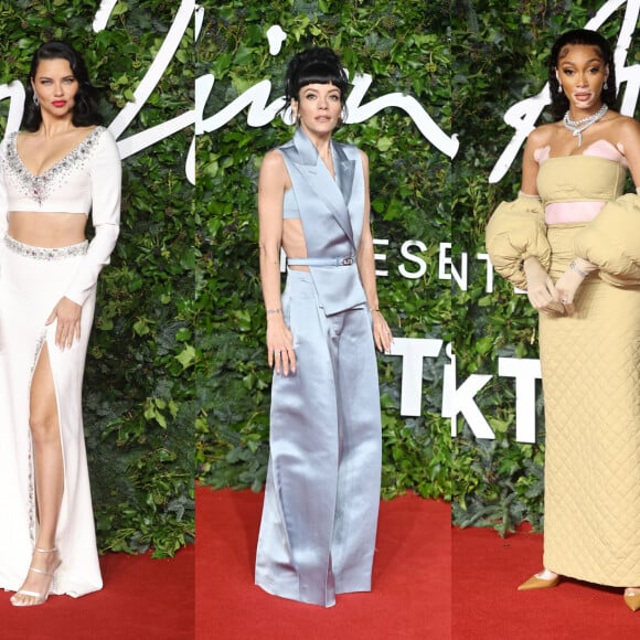 Looks de Adriana Lima, Lilly Allen e Winnie Harlow era conjuntinhos no The Fashion Awards