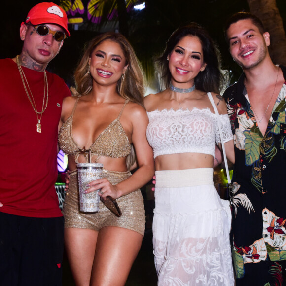 Mayra Cardi, Arthur Aguiar, Lexa e MC Guimê no 2º dia da Farofa da Gkay