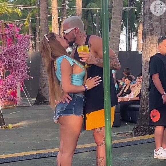 Viih Tube e Lipe Ribeiro trocaram beijos durante os dois dias de evento
