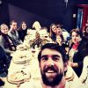 Michael Phelps reuniu a família em jantar no Dia de Ação de Graças